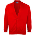Red - Front - Maddins Childrens Unisex Coloursure Cardigan - Schoolwear