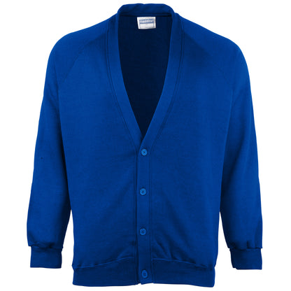 Royal - Front - Maddins Childrens Unisex Coloursure Cardigan - Schoolwear