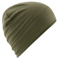 Military Green - Front - Beechfield Unisex Adult Merino Wool Beanie