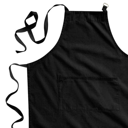 Black - Back - Westford Mill Unisex Adult Fairtrade Full Apron