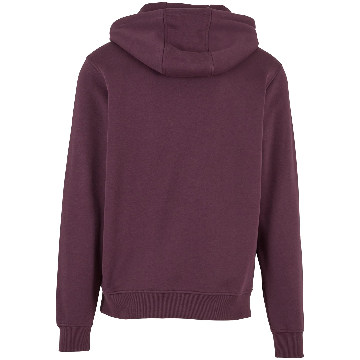 Plum Purple - Back - Build Your Brand Mens Heavyweight Hoodie