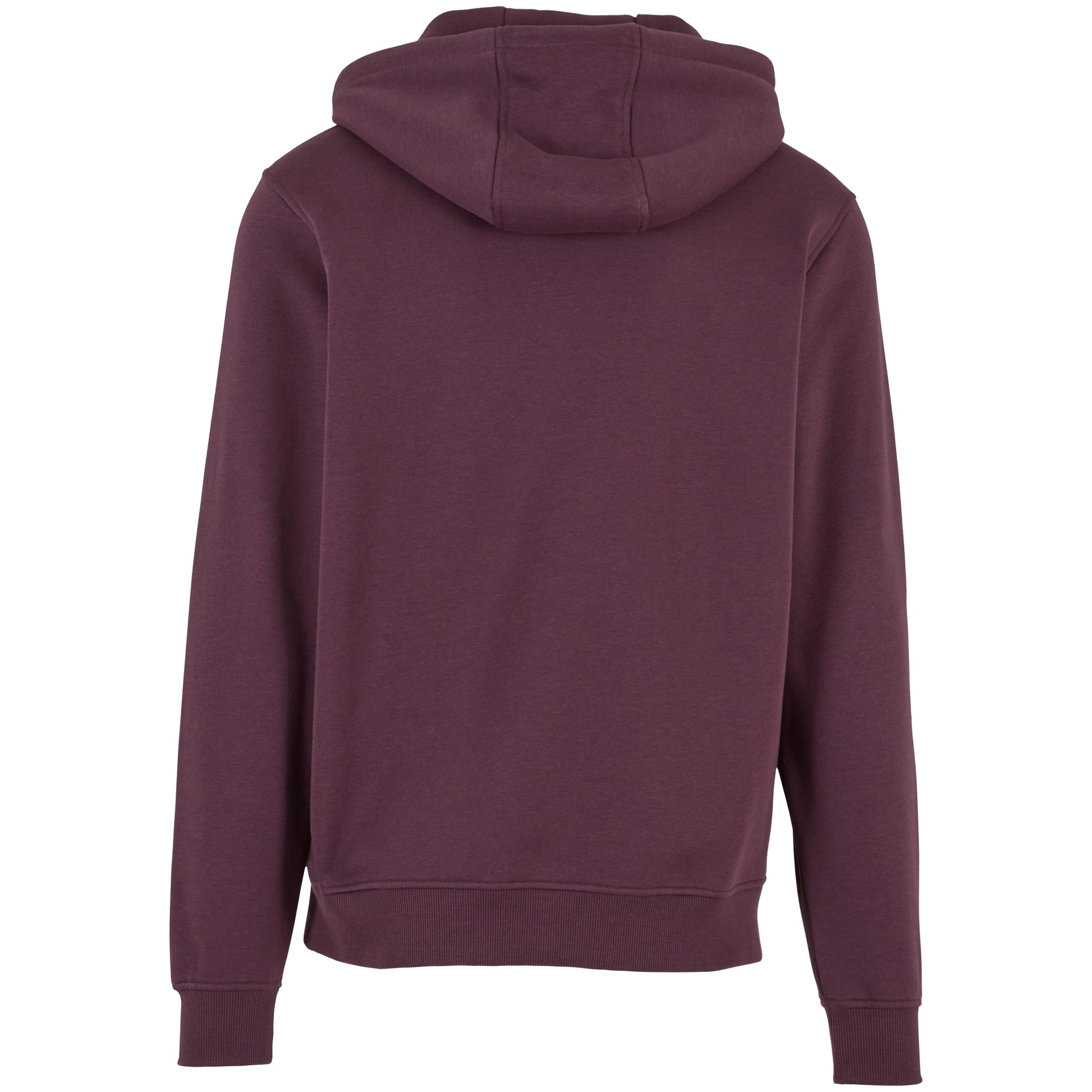 Plum Purple - Back - Build Your Brand Mens Heavyweight Hoodie