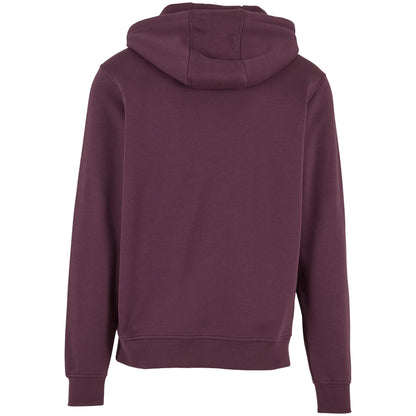 Plum Purple - Back - Build Your Brand Mens Heavyweight Hoodie