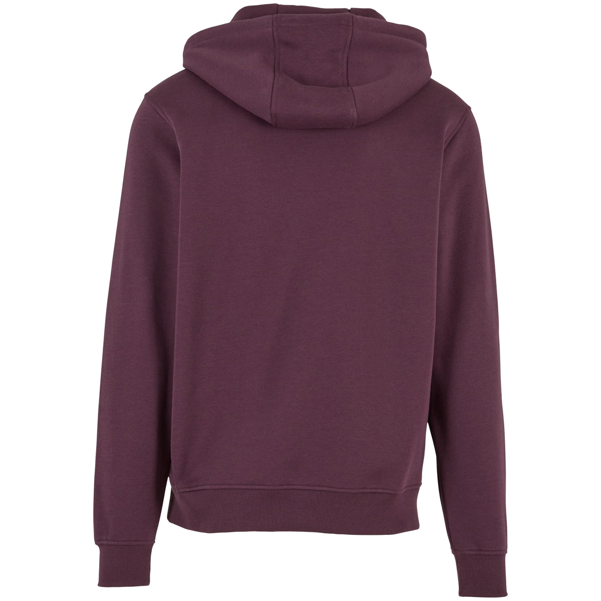Plum Purple - Back - Build Your Brand Mens Heavyweight Hoodie