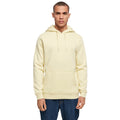 Soft Yellow - Back - Build Your Brand Mens Heavyweight Hoodie