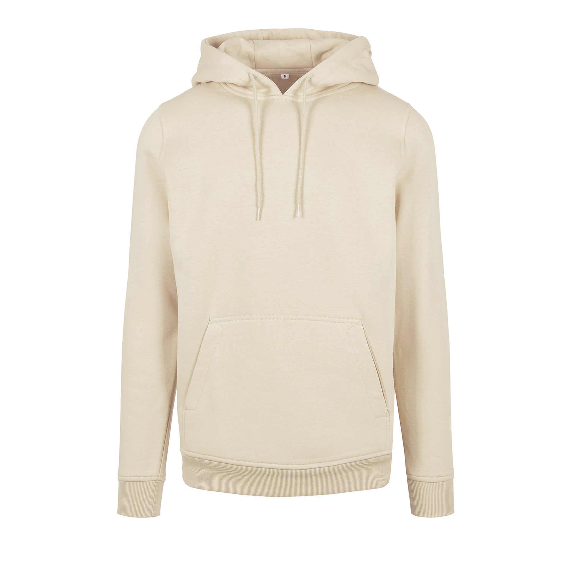 Soft Yellow - Side - Build Your Brand Mens Heavyweight Hoodie