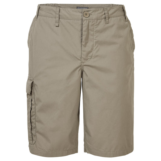 Pebble - Front - Craghoppers Mens Expert Kiwi Long Length Cargo Shorts