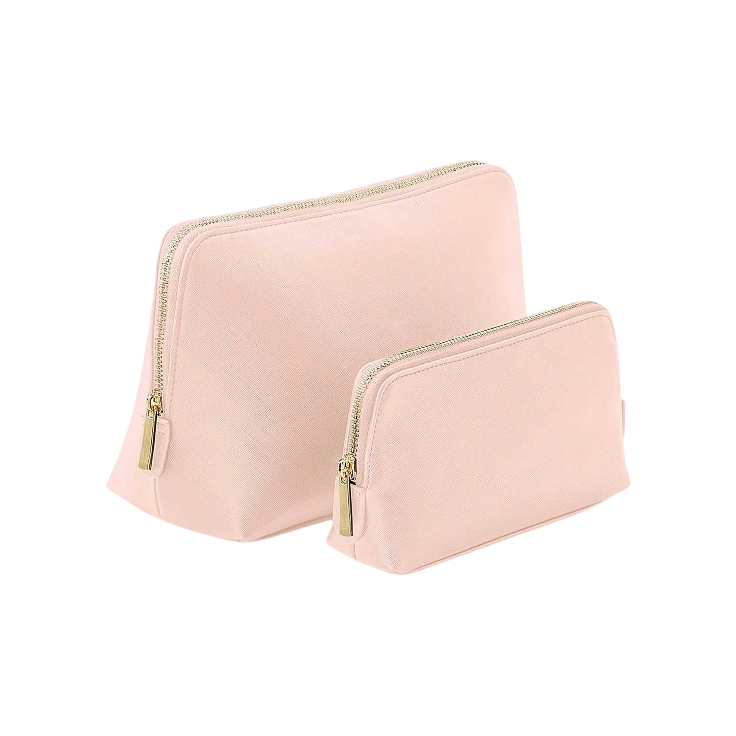 Soft Pink - Front - Bagbase Boutique Leather-Look PU Toiletry Bag