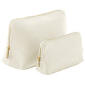 Oyster - Front - Bagbase Boutique Leather-Look PU Toiletry Bag