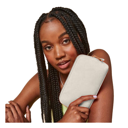 Oyster - Back - Bagbase Boutique Leather-Look PU Toiletry Bag