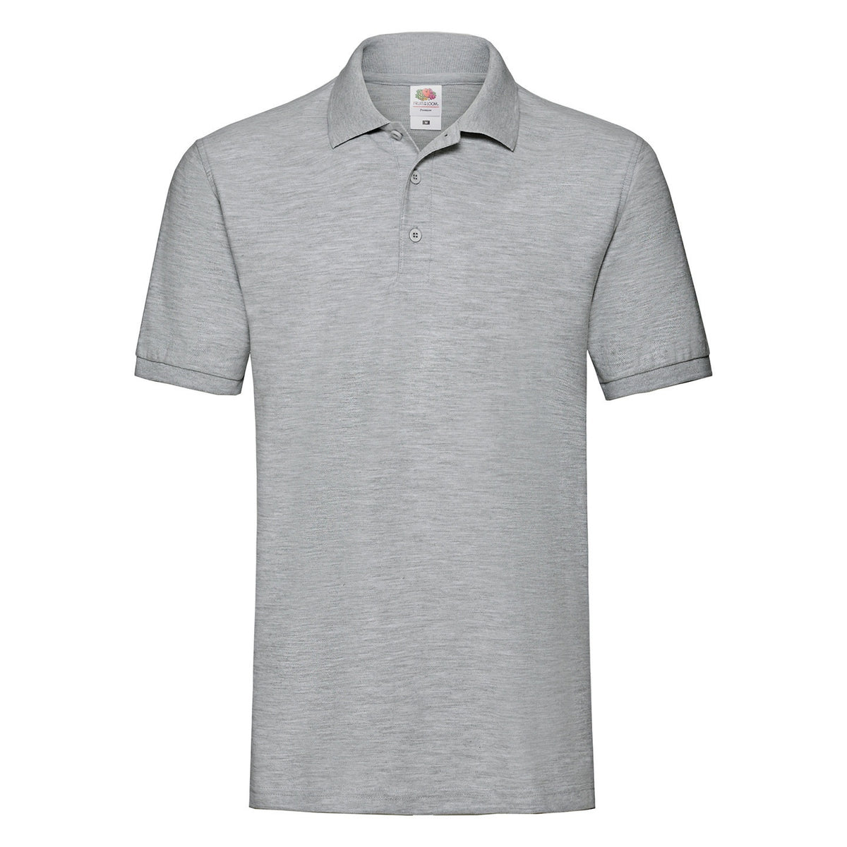 Athletic Heather - Front - Fruit of the Loom Mens Premium Heathered Polo Shirt
