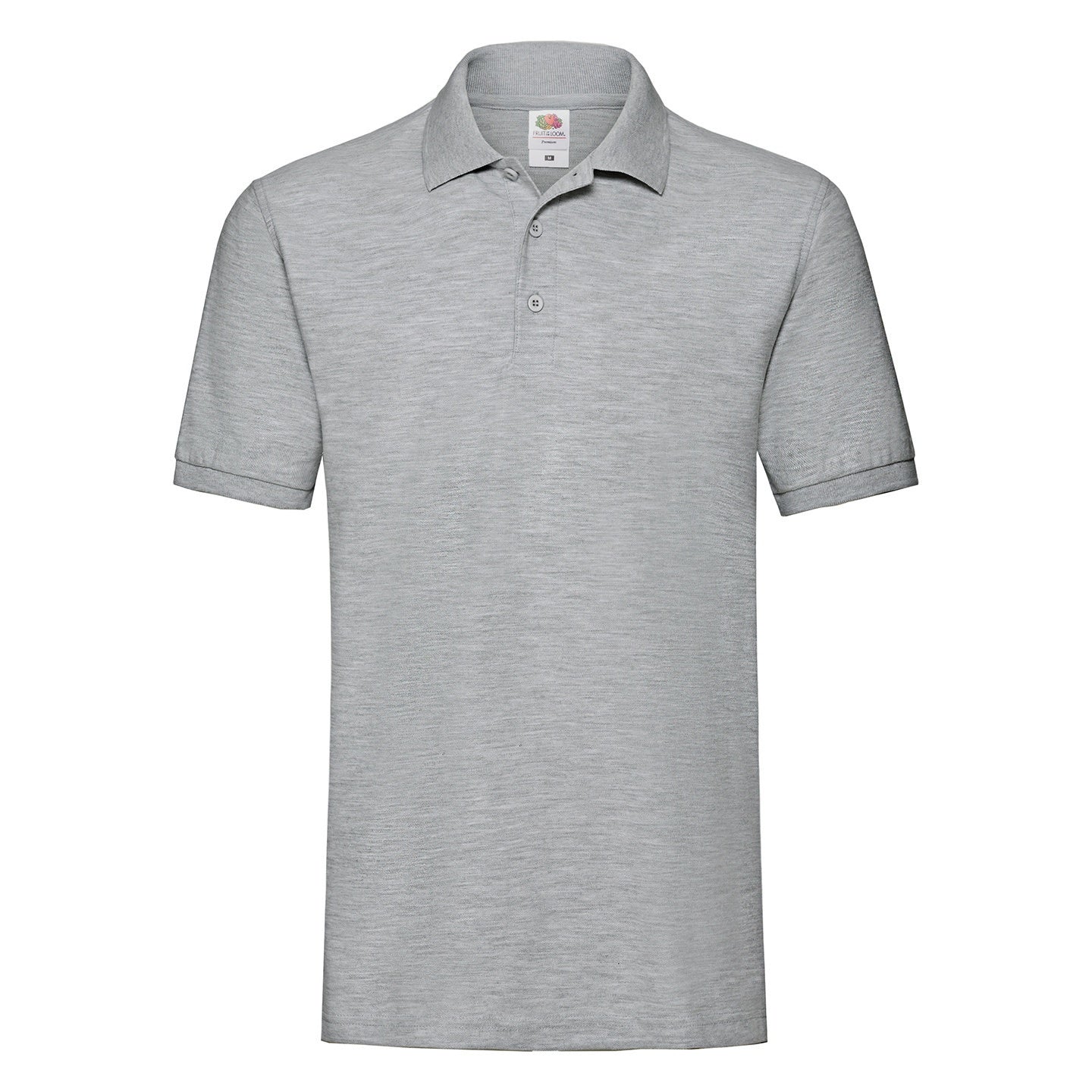 Athletic Heather - Front - Fruit of the Loom Mens Premium Heathered Polo Shirt
