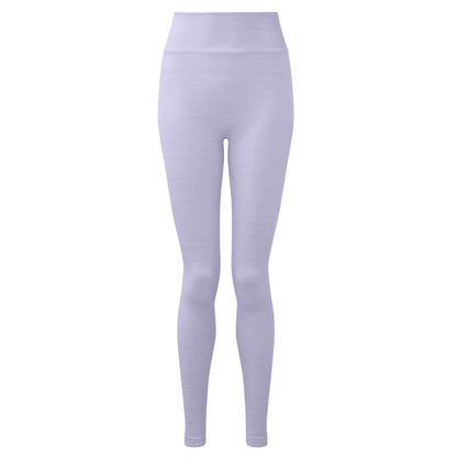 Lilac - Front - TriDri Womens-Ladies Melange Sculpted Seamless 3D Leggings