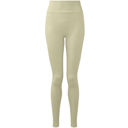 Sage Green - Front - TriDri Womens-Ladies Melange Sculpted Seamless 3D Leggings