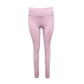 Light Pink - Back - TriDri Womens-Ladies Melange Sculpted Seamless 3D Leggings