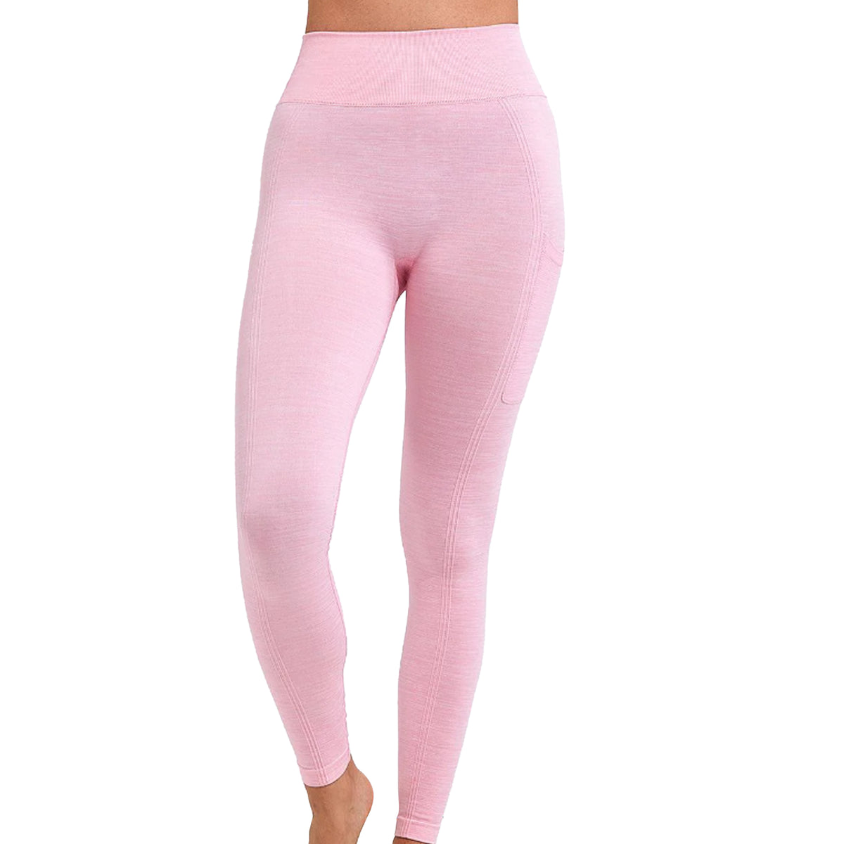 Light Pink - Lifestyle - TriDri Womens-Ladies Melange Sculpted Seamless 3D Leggings