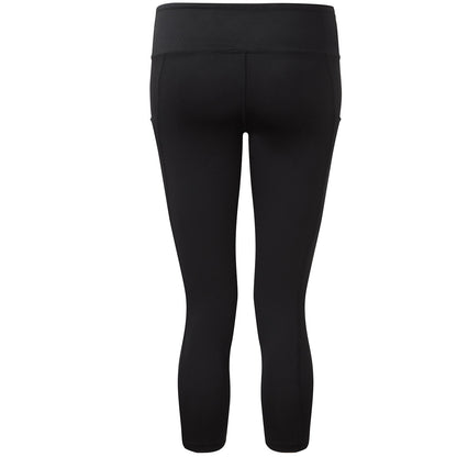 Black - Back - TriDri Womens-Ladies Performance Recycled 3-4 Leggings