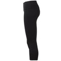 Black - Side - TriDri Womens-Ladies Performance Recycled 3-4 Leggings