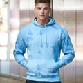 Blue Cloud - Back - Awdis Unisex Adult Tie Dye Hoodie