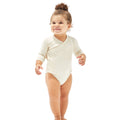 Organic Natural - Back - Babybugz Baby Kimono Long-Sleeved Bodysuit