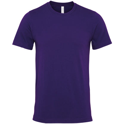Team Purple - Front - Bella + Canvas Unisex Adult Jersey Crew Neck T-Shirt