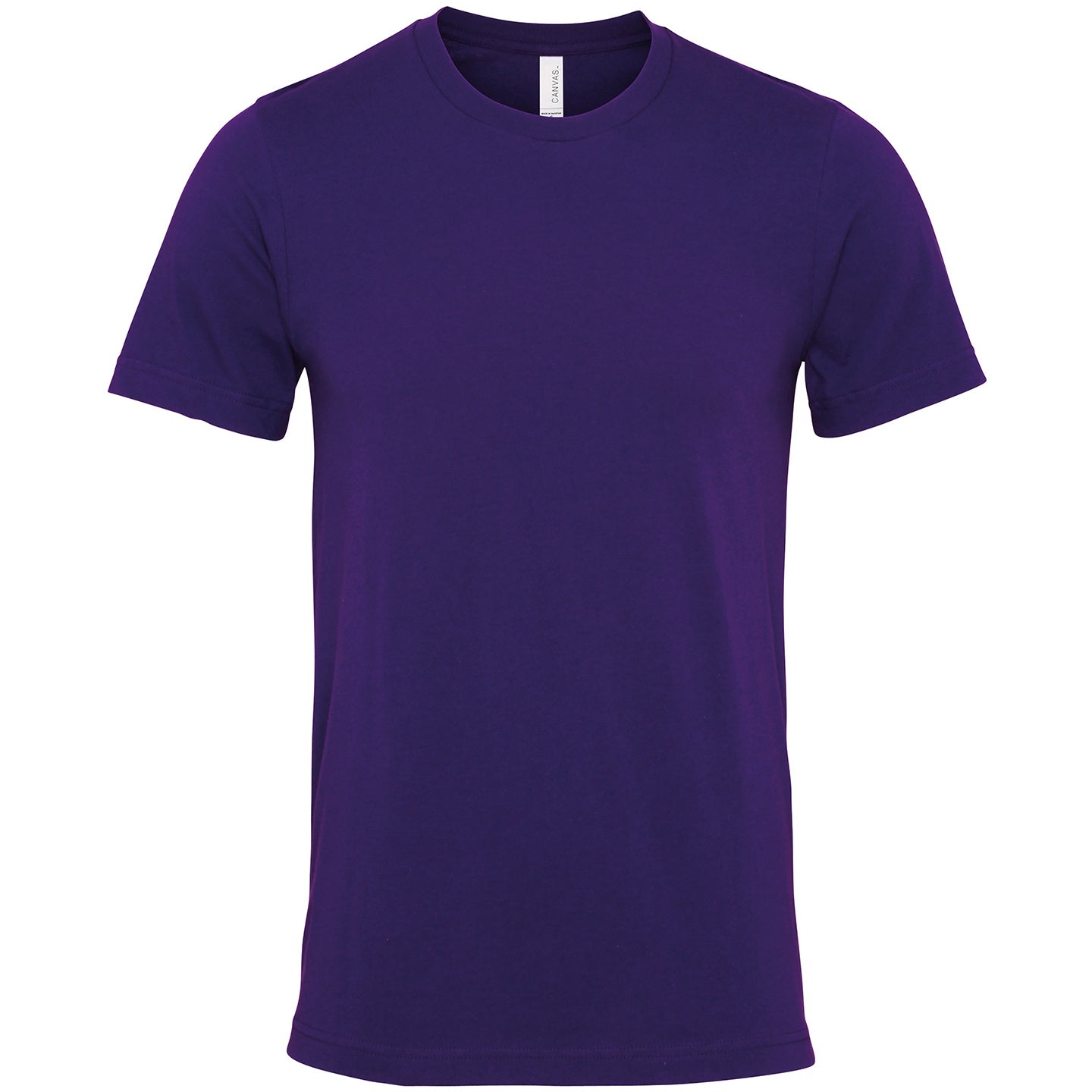 Team Purple - Front - Bella + Canvas Unisex Adult Jersey Crew Neck T-Shirt