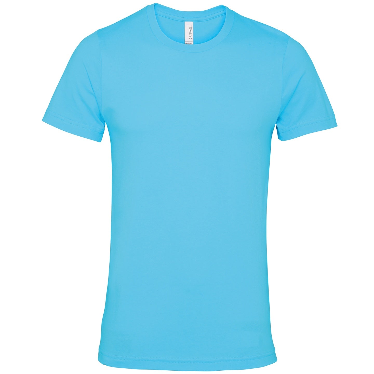 Turquoise - Front - Bella + Canvas Unisex Adult Jersey Crew Neck T-Shirt