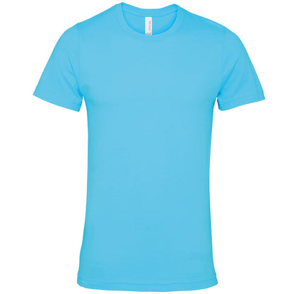 Turquoise - Front - Bella + Canvas Unisex Adult Jersey Crew Neck T-Shirt
