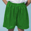 Kelly Green - Back - Maddins Kids Unisex Shadow Stripe Sports Shorts