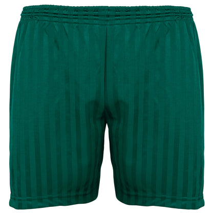 Bottle Green - Front - Maddins Kids Unisex Shadow Stripe Sports Shorts