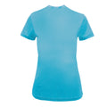 Turquoise - Back - TriDri Womens-Ladies Melange Performance Recycled T-Shirt