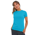 Turquoise - Side - TriDri Womens-Ladies Melange Performance Recycled T-Shirt