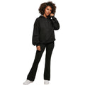 Black - Back - Build Your Brand Womens-Ladies Organic Oversized Hoodie