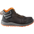 Black-Grey-Orange - Back - WORK-GUARD by Result Unisex Adult Stirling Nubuck Safety Boots
