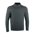 Dark Smoke Grey-Black - Front - Nike Mens Vapor Half Zip Top