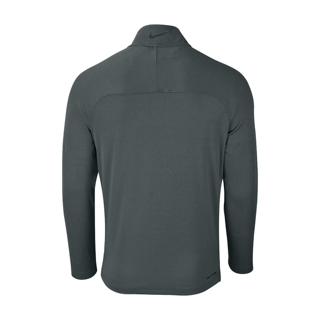 Dark Smoke Grey-Black - Back - Nike Mens Vapor Half Zip Top