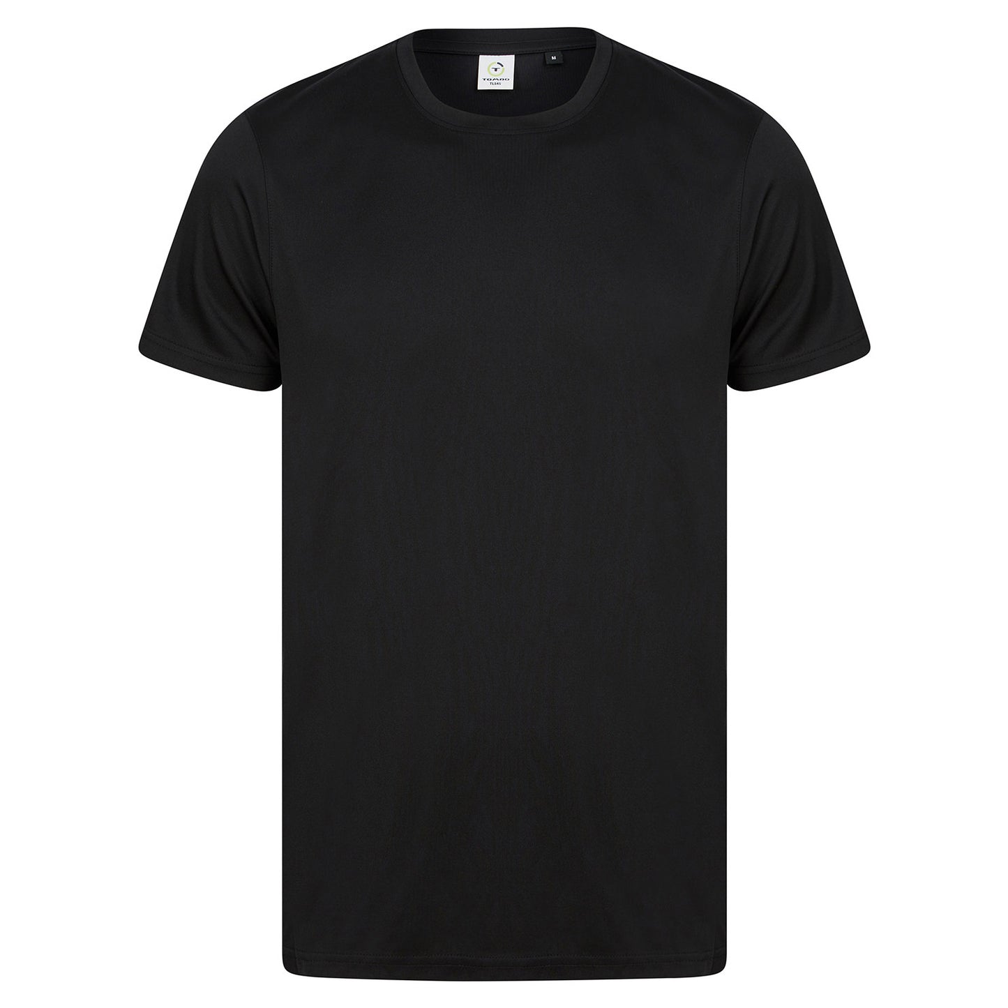 Black - Front - Tombo Mens Performance Recycled T-Shirt