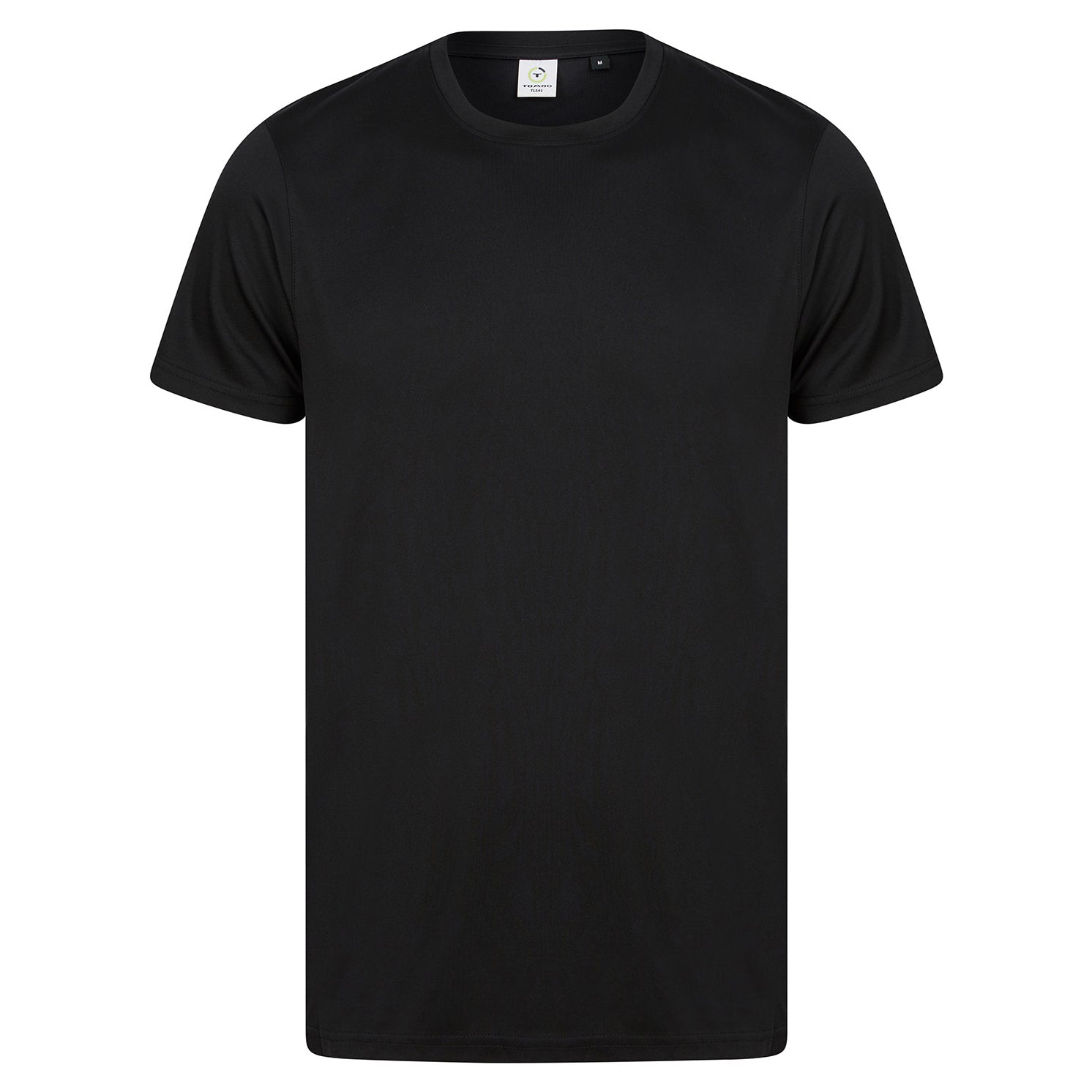 Black - Front - Tombo Mens Performance Recycled T-Shirt