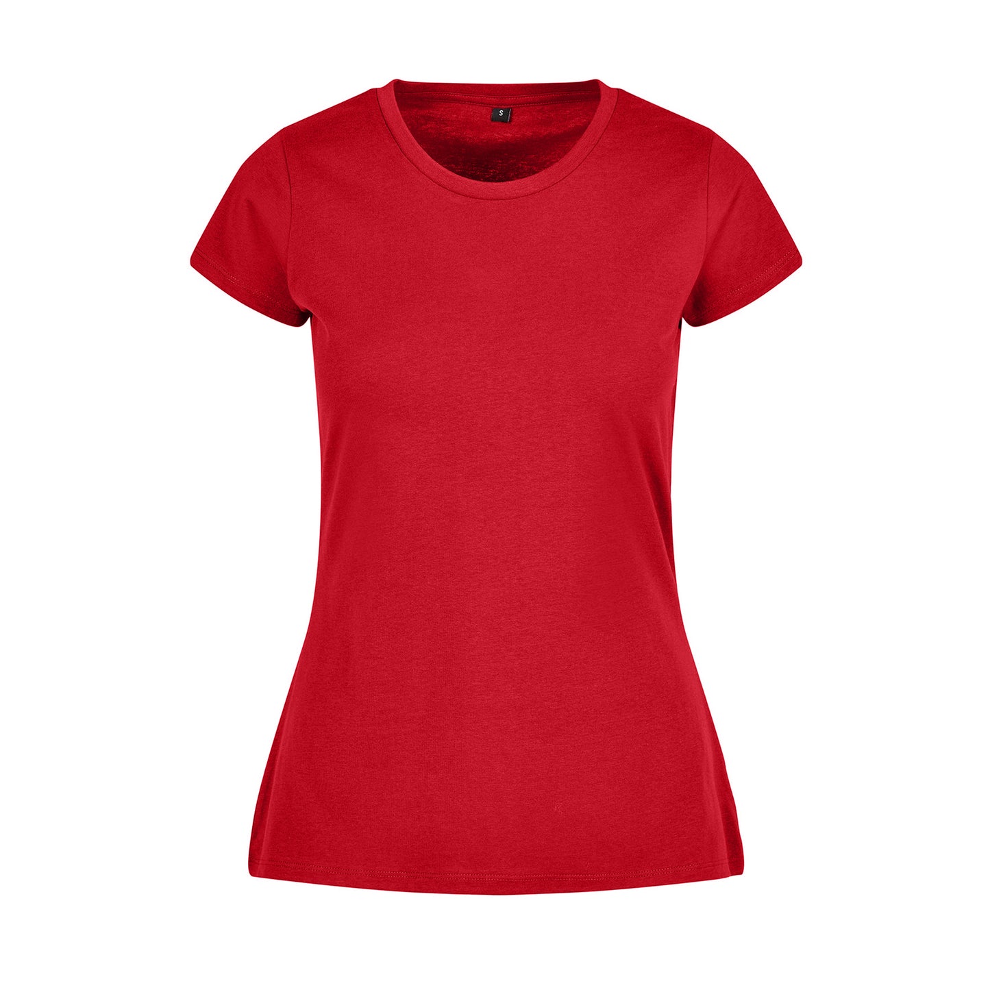 City Red - Front - Build Your Brand Womens-Ladies Basic T-Shirt