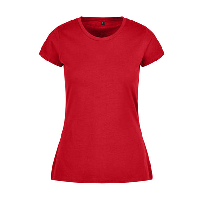 City Red - Front - Build Your Brand Womens-Ladies Basic T-Shirt