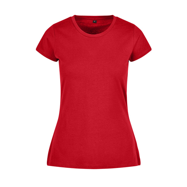 City Red - Front - Build Your Brand Womens-Ladies Basic T-Shirt