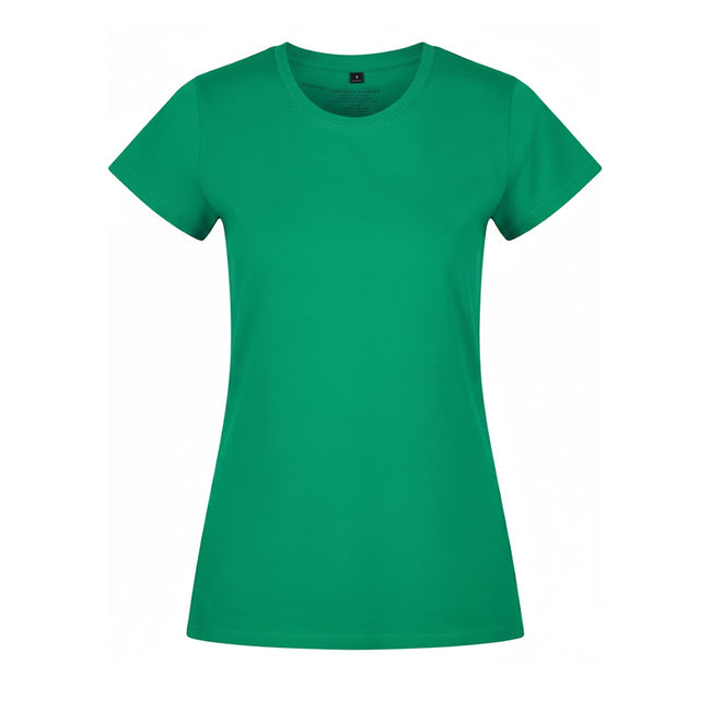 Grass Green - Front - Build Your Brand Womens-Ladies Basic T-Shirt