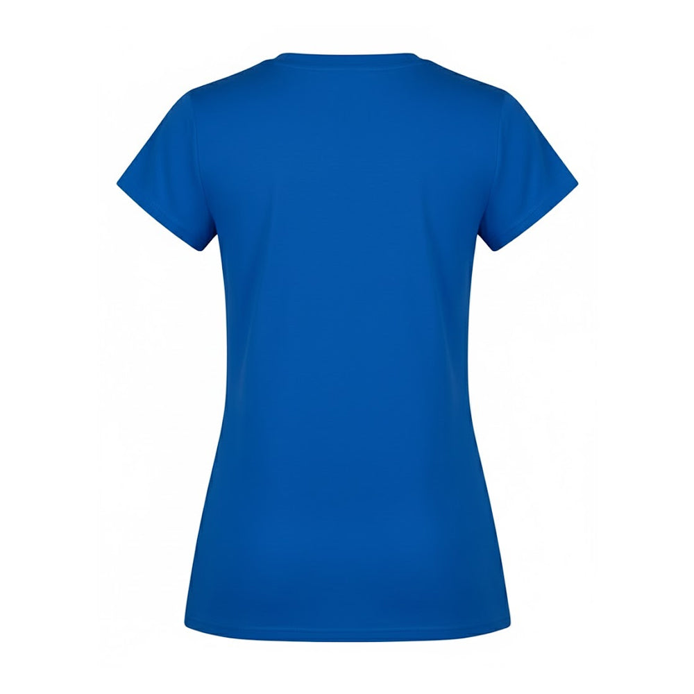 Intense Blue - Back - Build Your Brand Womens-Ladies Basic T-Shirt