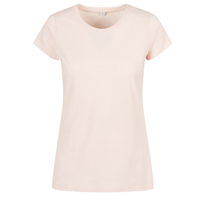 Pink - Front - Build Your Brand Womens-Ladies Basic T-Shirt