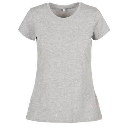 Heather Grey - Front - Build Your Brand Womens-Ladies Basic T-Shirt