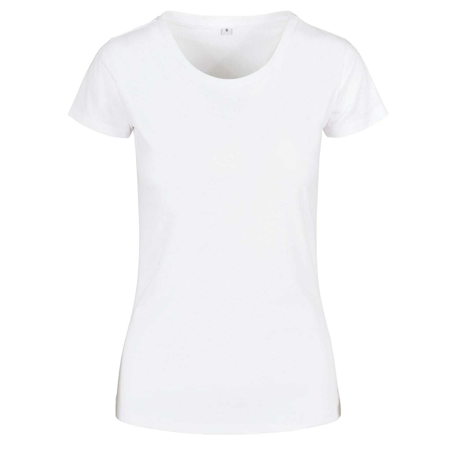 White - Front - Build Your Brand Womens-Ladies Basic T-Shirt