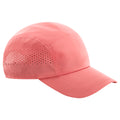 Salmon Pink - Front - Beechfield Technical Running Cap