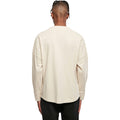 Sand - Side - Build Your Brand Mens Cut-On Oversized Long-Sleeved T-Shirt