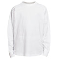 White - Front - Build Your Brand Mens Cut-On Oversized Long-Sleeved T-Shirt