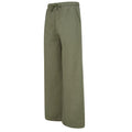 Khaki - Pack Shot - Skinni Fit Womens-Ladies Sustainable Wide Leg Jogging Bottoms